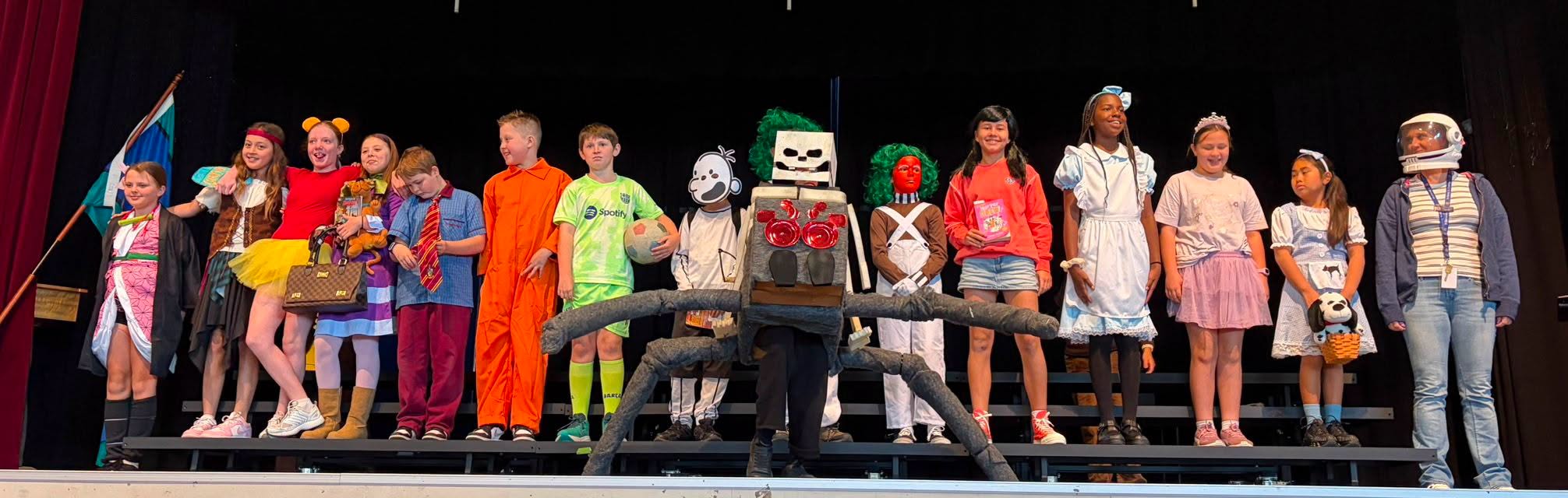 Year 5 students parading their Book Character costumes &copy; St Bernardine's School
